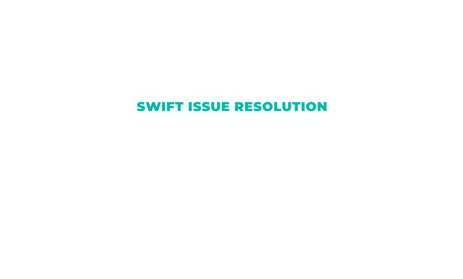 swift issue resolver